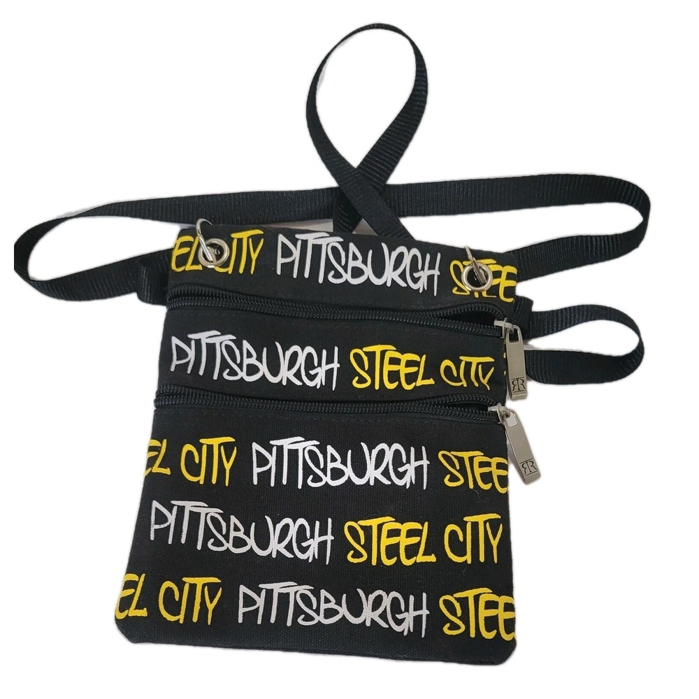 Pittsburgh Steel City Wristlet Purse by Robin Roth